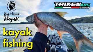 KAYAK FISHING - BIG MAMA TRIKEN 405 VIDEO RECENSIONE E TEST IN ACQUA! - Lago di Corbara - pesCarlo