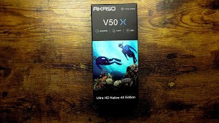 Akaso V50 x Unboxing - Taking a look what's in the box!!! in 2021 - our first Unboxing video