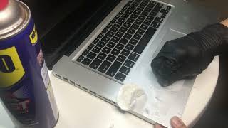 Cleaning my Macbook Pro with WD 40