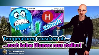 Temperaturen im Abwärtstrend: Viel Hochdruck, viel Sonne. Nächste Woche kälter im Nordwesten.