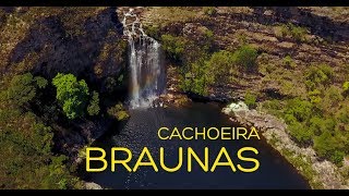 Cachoeira Braunas com drone | Serra do Cipó, Minas Gerais, Brasil