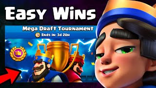 Playing the Mega Draft Tournament LIVE in Clash Royale!