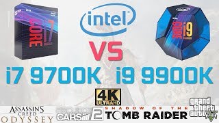 INTEL i9 9900K vs i7 9700K Benchmark and Test in 5 Games