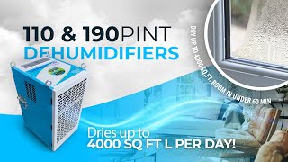 110  and 190 Pint Dehumidifiers / 110 & 190 PPD / Moisture Control / Shoptheprotector