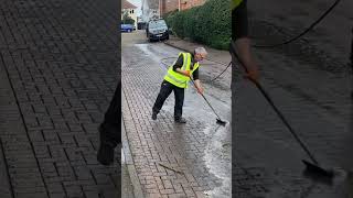 Road clean #satisfying #cleaning