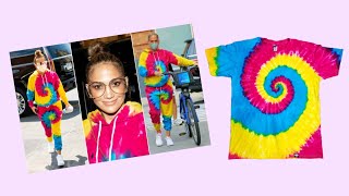 Jennifer Lopez Tie Dye recreating in a shirt (how to make?)