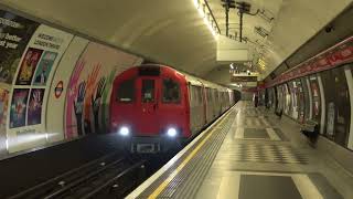 London Underground 1960 Stock L133, TRC666 and L132 passing Holborn