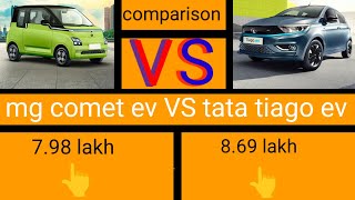 mg comet vs tata Tiago ev comparison