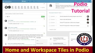 Podio Tutorial Home and Workspace Tiles in Podio REI CRM DEVELOPER