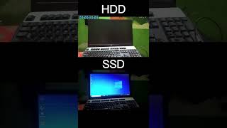 HDD vs SSD - Hard Disk Drive vs Solid State Drive #Speed test #windows-10 #shorts #youtubeshorts