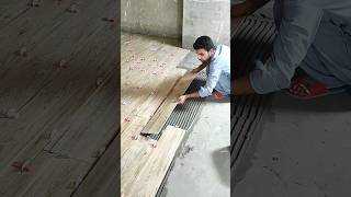 wooden Tile Design Fitting #shorts #youtubeshorts #tiles