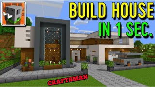 How To Make A HOUSE IN 1 SECOND in Craftsman_ Building Craft (100% Real) in Craftsman