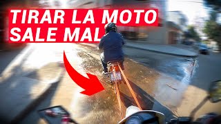 NUNCA CREÍ QUE TIRAR UNA MOTO SERIA TAN DIFICIL