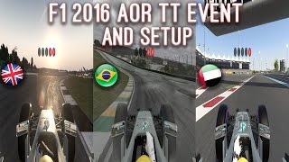 F1 2016 AOR TT Event Season 12