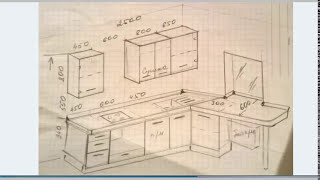 AutoCAD. Планировка кухни