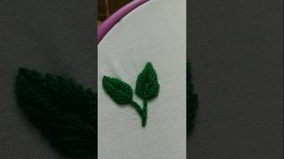 Easy leafembroidery design #embroidery #leafembroidery