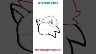 Cute Sonic drawing on Halloween #halloweendrawing #easytodraw #cutedrawings