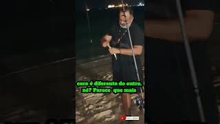 CORÓ GRAUDO PEGO NO POSTO 06 #pescadores #pesca #pescador #pescaria #praia #short