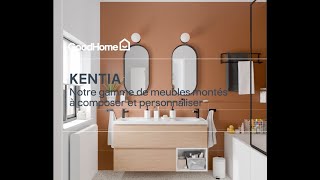 Découvrez Kentia, des meubles modulables pour personnaliser et organiser votre salle de bains !