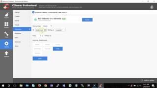 CCleaner Settings Scheduling