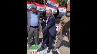 Iraqi people protest against Iranian interference in their own country