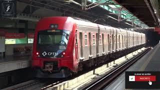 CPTM Trem Série 8500 H632 Saindo do Túnel Jose Bonifácio.