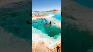 Dead Sea (Can you swim in it?)  #viral #trending #shorts