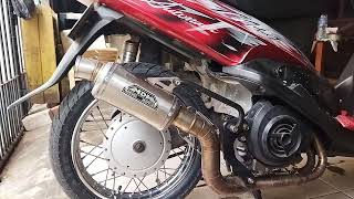 Langsam Mio 250cc 2 Silinder Knalpot Trioval Mdm (cek deskripsi)