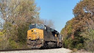 CSX ET44AH 3409 w/ K5LA Leads Grain Express G842-01 on 11/3/24