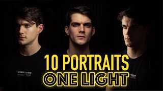 10 EASY Portrait Ideas With One Single Light