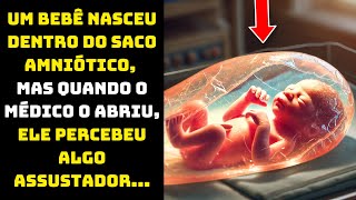 UM BEBÊ NASCEU DENTRO DO SACO AMNIÓTICO, MAS QUANDO O MÉDICO O ABRIU, ELE PERCEBEU ALGO ASSUSTADOR..