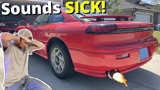 Full Performance Exhaust on the Dodge Stealth R/T is DONE and it's LOUD!  This Thing Sounds PERFECT!