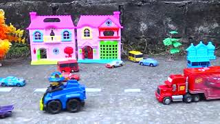 Tayo The Little Bus & Disney Cars 3 _ Lightning McQueen Racing Cars Toys Paw Patrol _ Toys For Kids