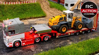 Thrilling RC Fire Trucks and Construction Vehicles in Action!