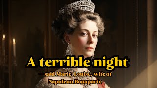 Why did Marie Louise think her first wedding night with Napoleon Bonaparte was horrible?