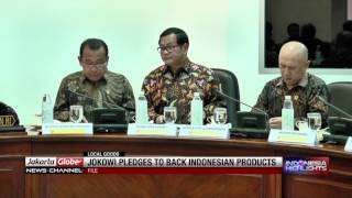 Jokowi Pledges to Back Indonesian Products