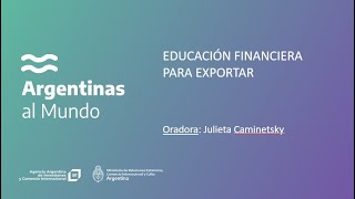 Educación financiera para exportar