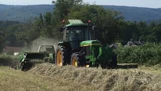 John Deere 3350 with Square Baler