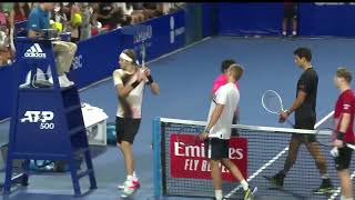 Scandal. Aleksander Zverev gone mad. Hit the referee. Disqualified!