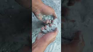 shorts Baking Soda Crush White and Gray 24 ASMR