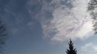 Valentine's Day Wednesday February 14 2018 Time Lapse Sky Clouds Connecticut Filmed South Mild Day