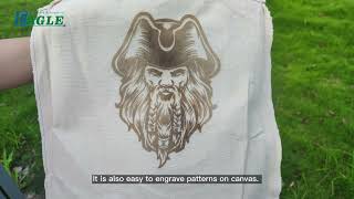 Laser Engraving on Canvas | Captain Jack Engraving |Eagle Laser X7050