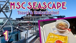 MSC Seascape: Air travel, Miami, & embarking the ship! | PART 1, September 2023