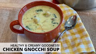 Chicken Gnocchi soup- Healthy & Creamy goodness!