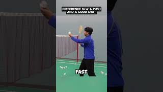 Difference of a PUSH and GOOD SHOT in badminton #aylexbadmintonacademy #badminton