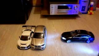 audi r8, audi a6, cadillac escalade тяга (rastar 1:14)