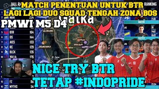 DETIK DETIK MATCH TERAKHIR PENENTU JUARA PMWI PUBG 2021 - BTR 2 ORANG HAMPIR CLUTCH 1 TEAM NT BTR!!!