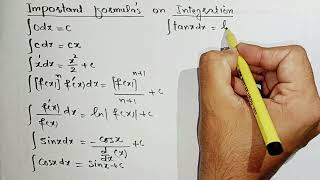 Important formulas of  integration by Shahzad Ahmed. #formula #integration #calculus #2ndyearmath