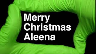 How to Pronounce Merry Christmas Aleena