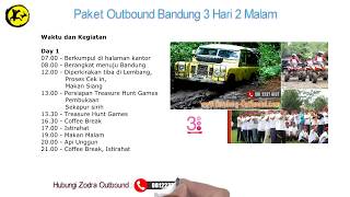 Paket Outbound Bandung Murah 3 Hari 2 Malam Family Gathering | Info: 082262400539